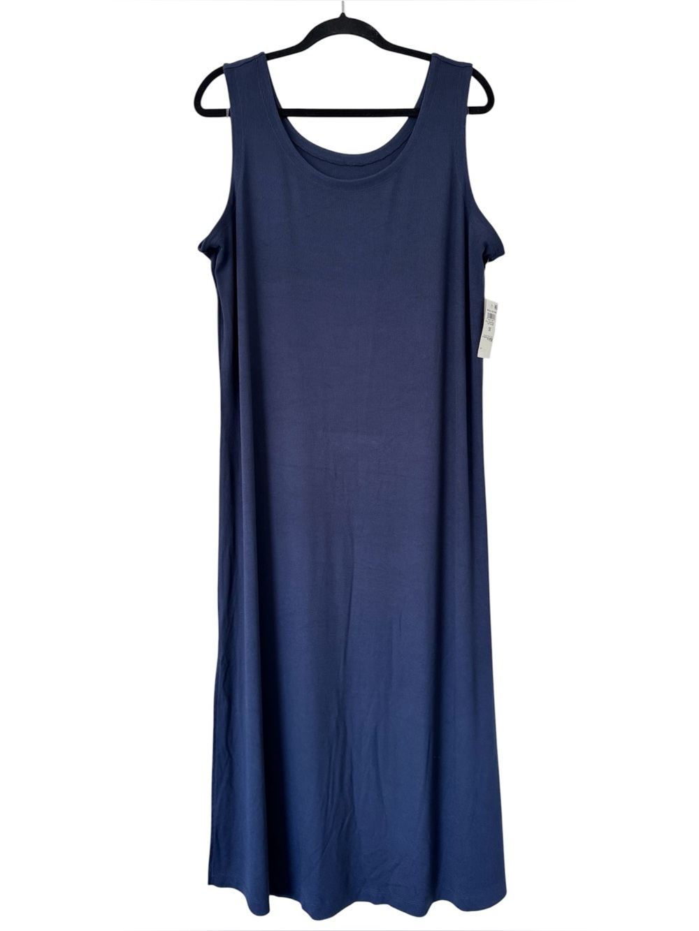 State of Day Navy Blue Ribbed Tank Nightgown, Size 1X - NWT - Picture 2 of 7